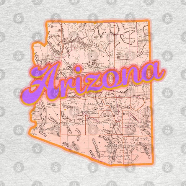 Arizona Map by LadyMayDesigns